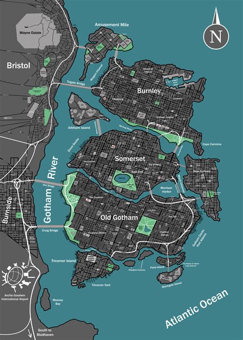 Gotham City Map #gothamcity #gothamfyp #gotham #batman #dccomics