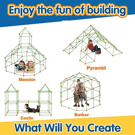 Buy 150 PCS Fort Building Kit for Kids, Forts Construction Builder for ...