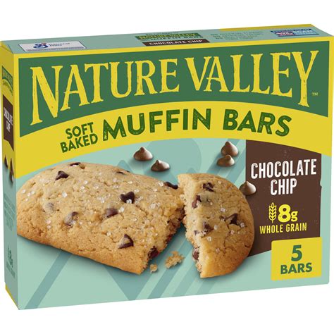 Nature Valley Soft-Baked Muffin Bars, Chocolate Chip, Snack Bars, 5 ...