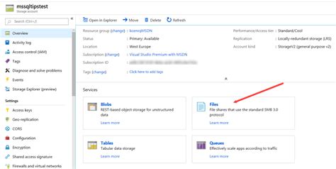 Azure File Services 的图像结果