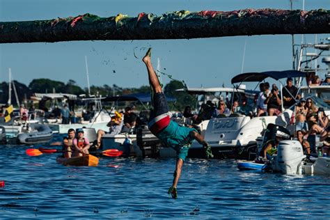 Watch: Gloucester's greasy pole contest for 2024