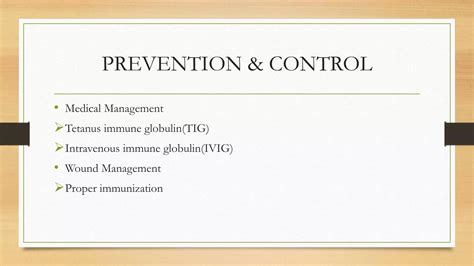 Clostridium tetani (tetanus) - causes, symptoms, diagnosis, treatment, pathology | PPTX