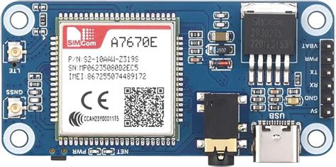 Cat-1/GSM/GPRS/GNSS HAT for Raspberry Pi Raspberry Pi 5 4B+ 4B 3B+ 3B ...