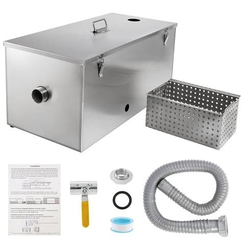 Buy POWLAB 25LBS Top Inlet Commercial Grease Trap Under Sink, Grease ...