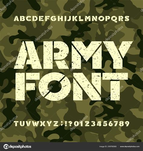 Military Stencil Letters
