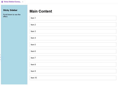 Image result for Position Sticky CSS