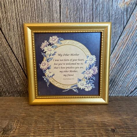 Mother's Day Framed Print, My Other Mother Stepmom Aunt Flowers With ...