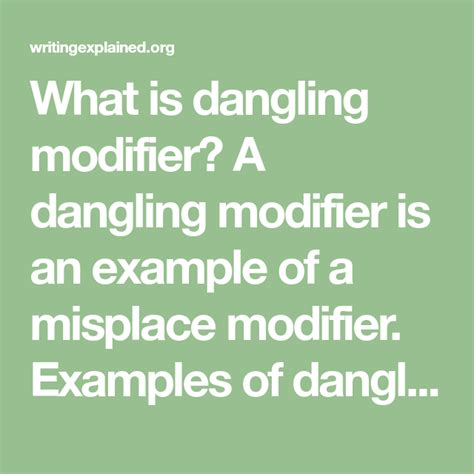Dangling Modifier Examples 的图像结果