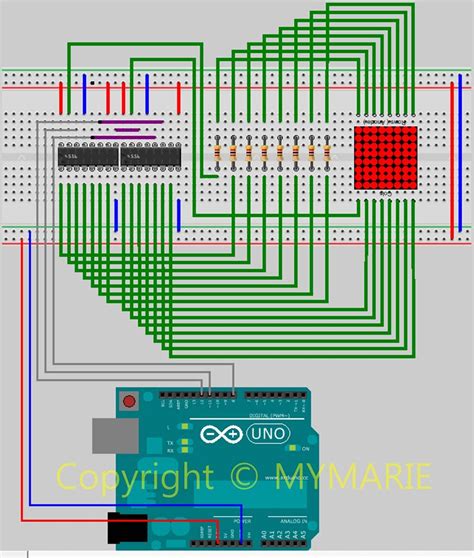 Dot-Matrix Arduino 的图像结果