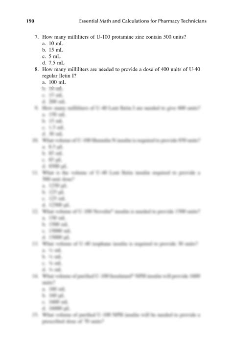 Image result for Pharmacy Technician Math Formulas