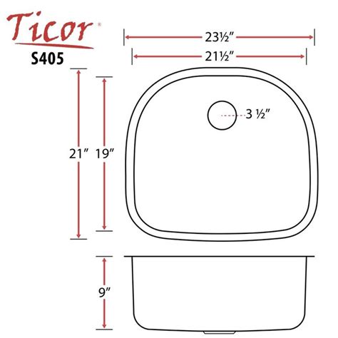 Ticor Undermount 23.5-in x 21-in Brushed Stainless Steel Single Bowl ...