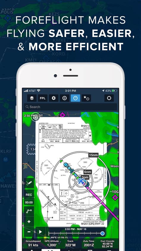 iOS 1.0 ForeFlight 的图像结果