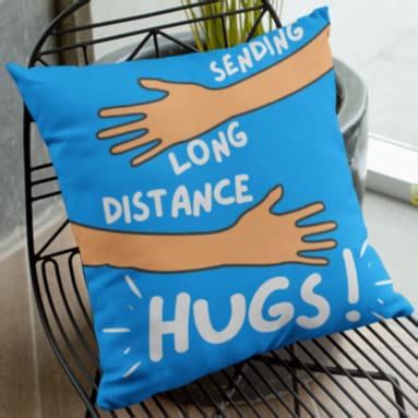 Buy PHOTO WALAA Long Distance Hugging Pillow Cushion Cover Online at ...