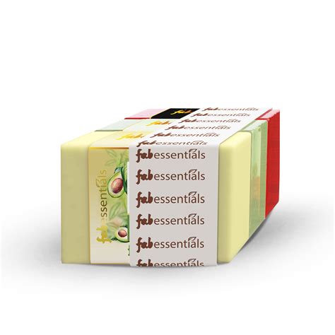 Fabessentials Assorted Glycerin Bathing Bars Pack of 3 - Avocado, Tea ...