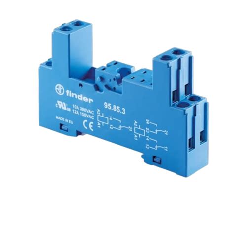 95.85.3SMA Finder | Finder 95 8 Pin 250V ac DIN Rail Relay Socket, for ...