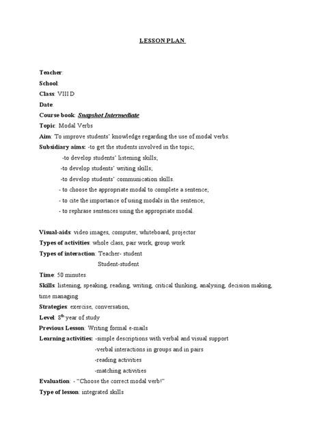 Image result for Mod Lesson Plan