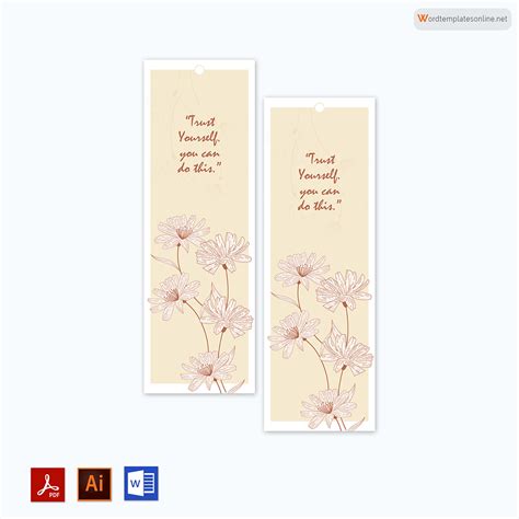 12 Free Bookmark Templates (Printable, Customizable)