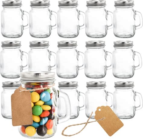 Shot Bottles With Caps 36-Pack Mini Mason Jar Shot Glasses - 2oz Cute ...