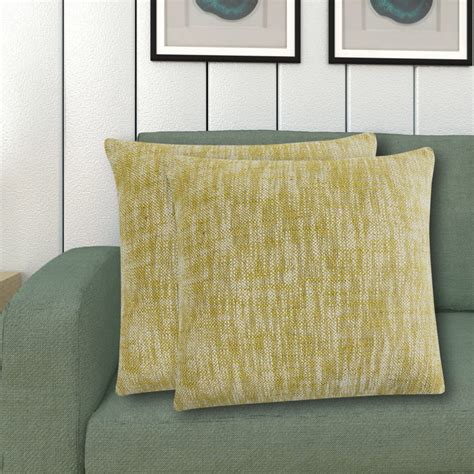 Buy Ebony Melange Textured Filled Cushion - Set of 2Pcs - 40x40 cm from ...