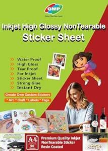 GMP Printable inkjet A4 Non-tearable Self-Adhesive Sticker Paper ...