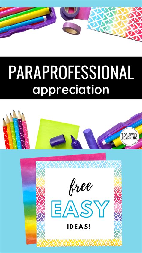 The Best Paraprofessional Appreciation Ideas - Positively Learning