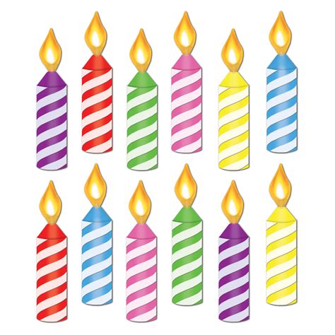 Birthday Candle Outline Clipart