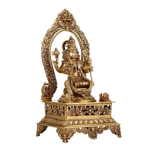 Buy Elegant 20.5 Inch Brass Lalitha Devi Rajarajeshwari Kamakshmi Amman ...