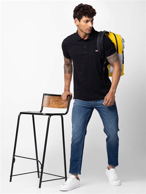 Spykar Men Dark Blue Cotton Loose Fit Regular Length Jeans (Renato )