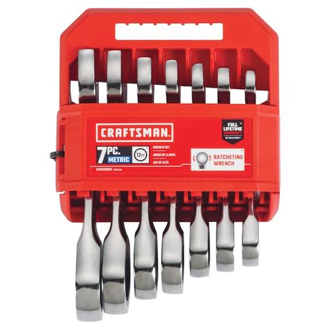 CRAFTSMAN 7-Piece Set Metric Ratchet Wrench CMMT87025 at Lowes.com
