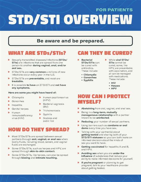 STD/STI Overview for Patients - Fact Sheet - Multiple Languages ...