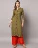 Buy Olive Kurtas for Women by PREKSHA Online | Ajio.com