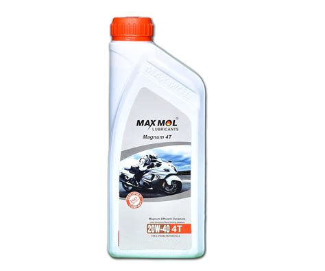 MAXMOL Magnum 4T 20w-40 API SM JASO MA2 Engine Oil for Bikes (1 L ...