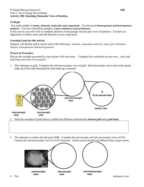 9th Grade Physical Science Worksheet - Scienceworksheets.net