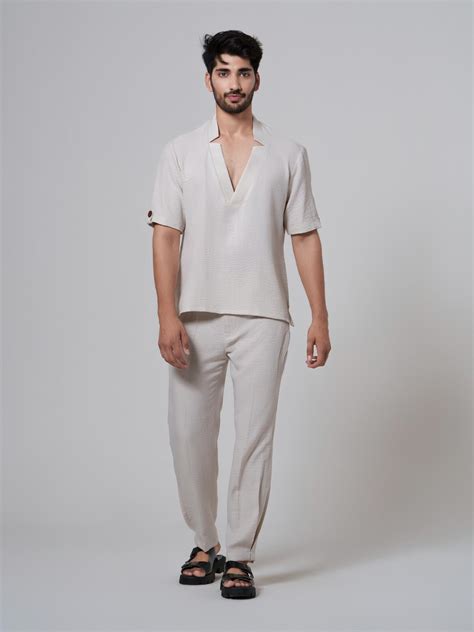 Buy Boho Men’s Co'ord Set in Cotton Linen for Ultimate Comfort – The Kina