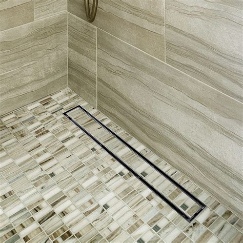 Neodrain 36-Inch Offset Linear Shower Drain with Tile insert Grate ...