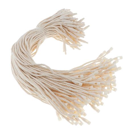 NF&E 100Packs 7“ - Pin Loop Fastener String Hang Tag String Flat Head ...