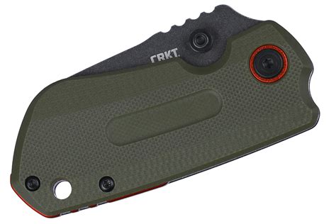 CRKT Overland Compact, OD Green pocket knife, T.J. Schwarz design ...