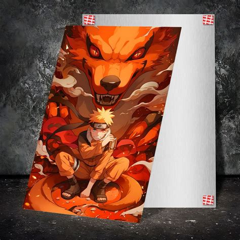 High-Quality Metal Posters - Kurama Nine Tails | Vibrant Colors & Sharp ...