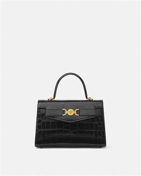 Medusa '95 Croc-Effect Top-Handle | VERSACE