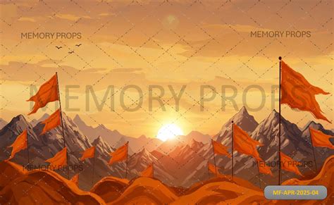 Grand Hindu Temple Printed Backdrop