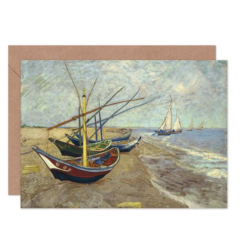 Buy Van Gogh Fishing Boats Beach Les Saintes Maries de la Mer Fine Art ...