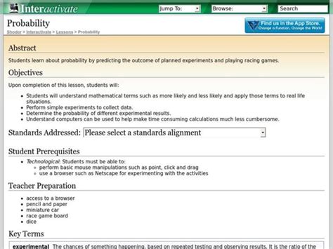 Image result for Possible Learning Objective for Lesson On Probability