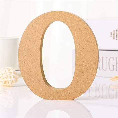 Buy Unfinished Letters 4 Inch Wooden Alphabet Letters for Table ...