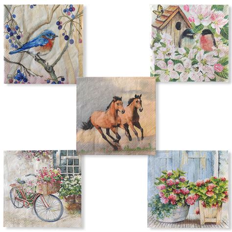Buy decoupage Tissue Online at Best Price | Set of 25 decoupage Tissue ...