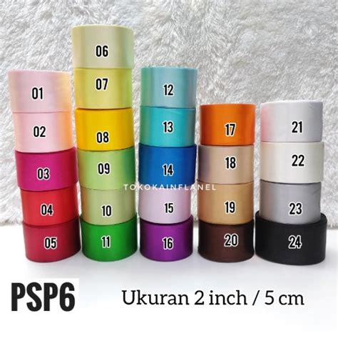 PSP6 Pita Satin Polos 2 inch / 5cm (per roll 20 yard)
