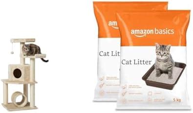 Buy Amazon Basics Cat Tree Tower with Tunnel and Scratching Post - 19 x ...