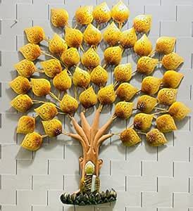 The Handicraft Store, Metal Tree with Meditating Buddha Under Peepal ...