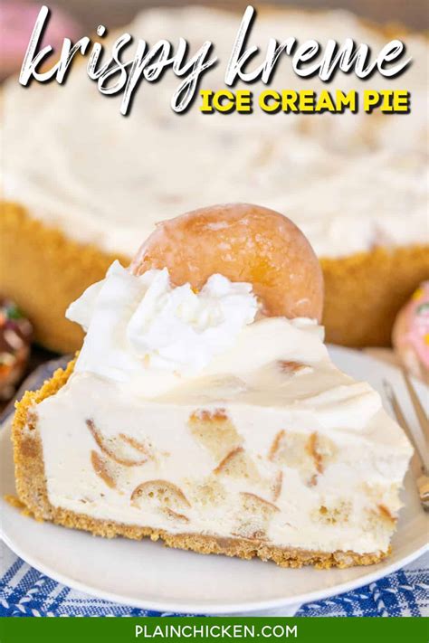 Krispy Kreme Ice Cream Pie - Plain Chicken