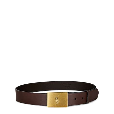 POLO RALPH LAUREN | Men's Plaque Leather Belt | Leather Belt | FRASERS