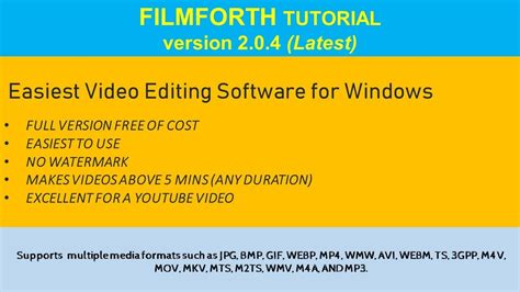 How to Use Filmforth Editor 的图像结果